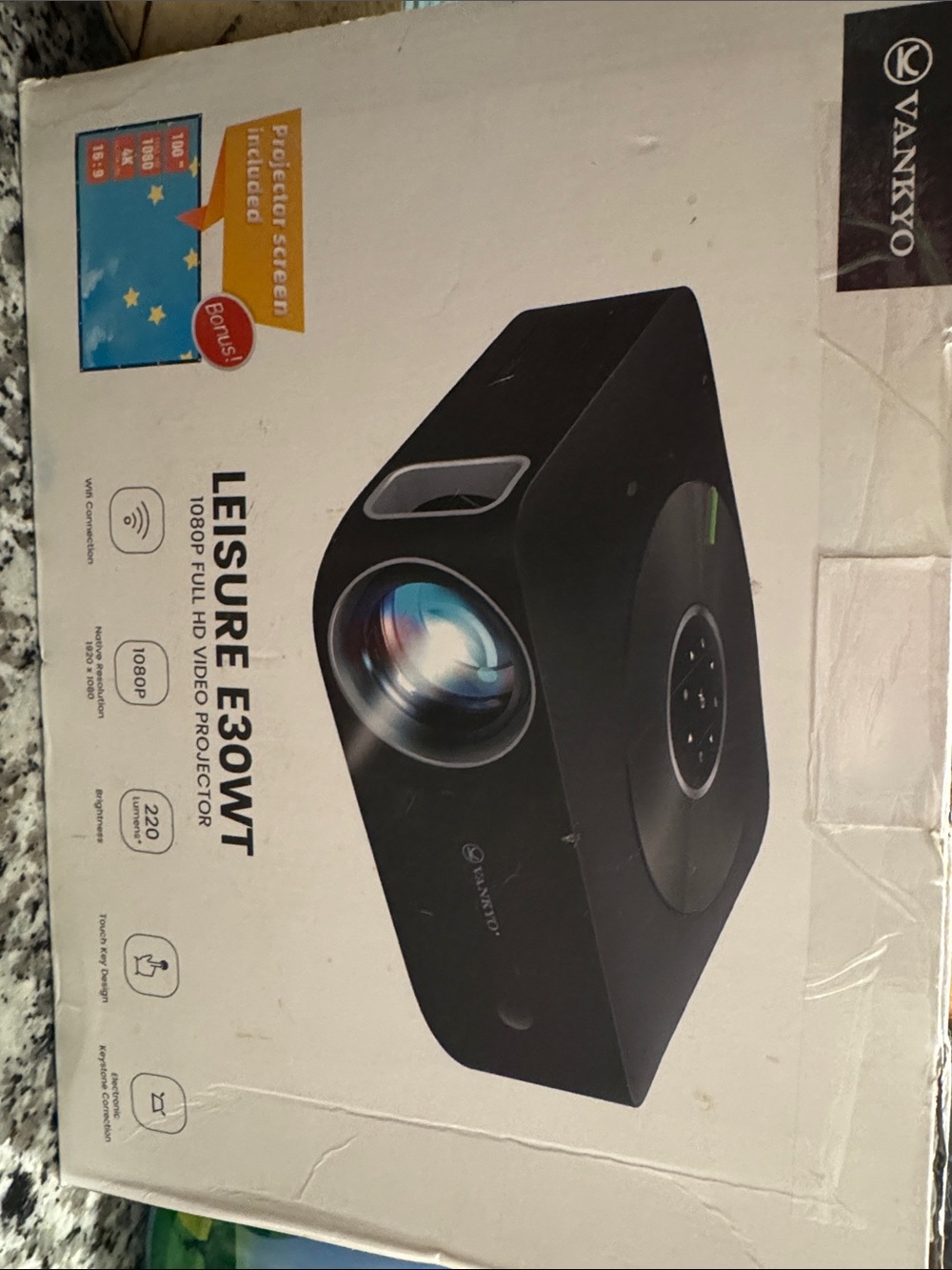 VANKYO Leisure E30WT Black Home Projector